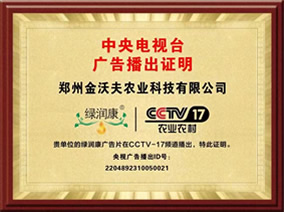 央视广告播出证明